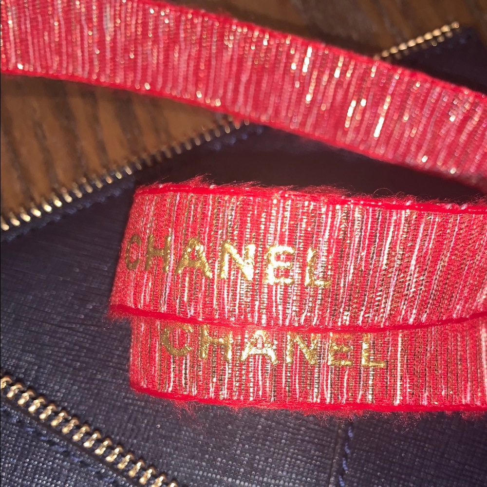 Chanel Ribbon Red 100% Genuine Ribbon 1 Yard